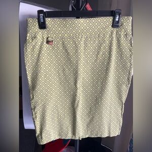 Geometric Patterned A-line Skirt